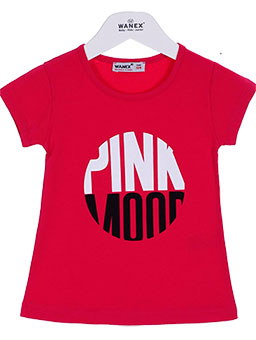 Летняя футболка на девочку  Pink