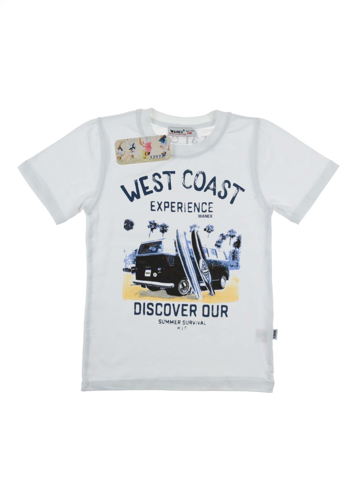 Біла футболка з коротким рукавом  West Coast