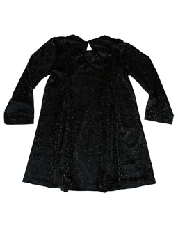 Платье черное велюр